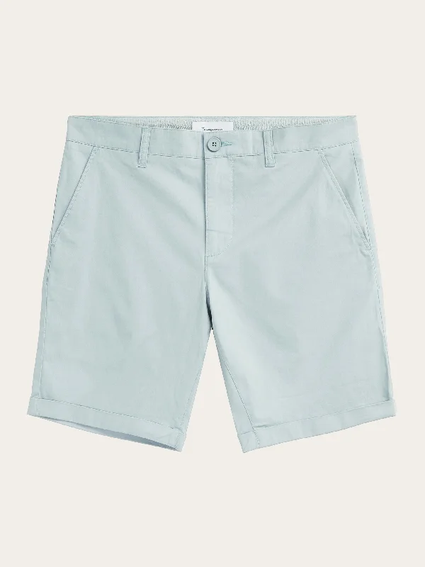 CHUCK regular chino poplin shorts - Gray Mist