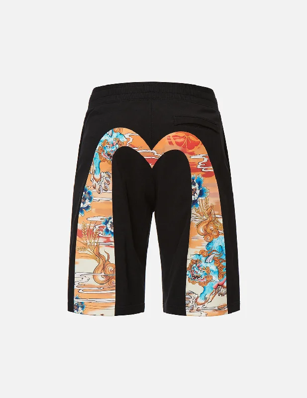 Komainu Daicock Print Sweat Shorts