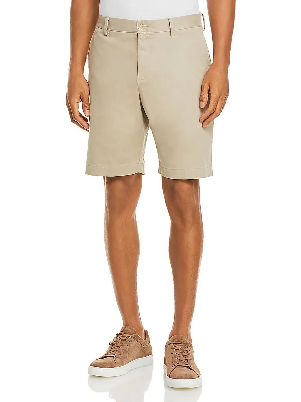 Mens Khaki 8" Inseam Chino Shorts