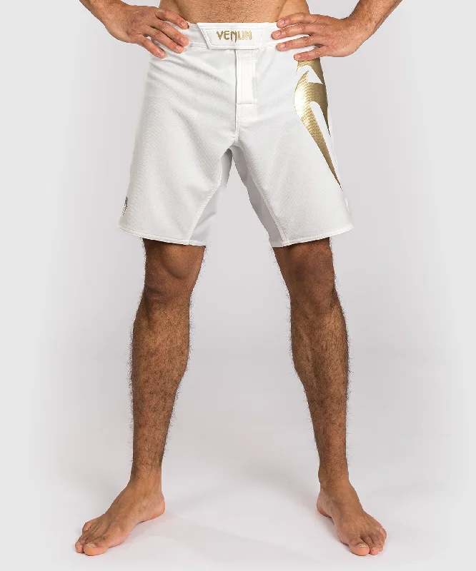 Venum Light 5.0 Fight Shorts - White/Gold