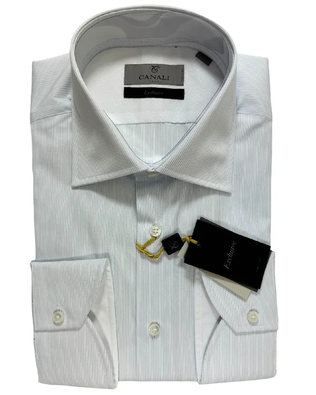 Canali Dress Shirt Micro Stripes Design - Exclusive Collection 41 - 16