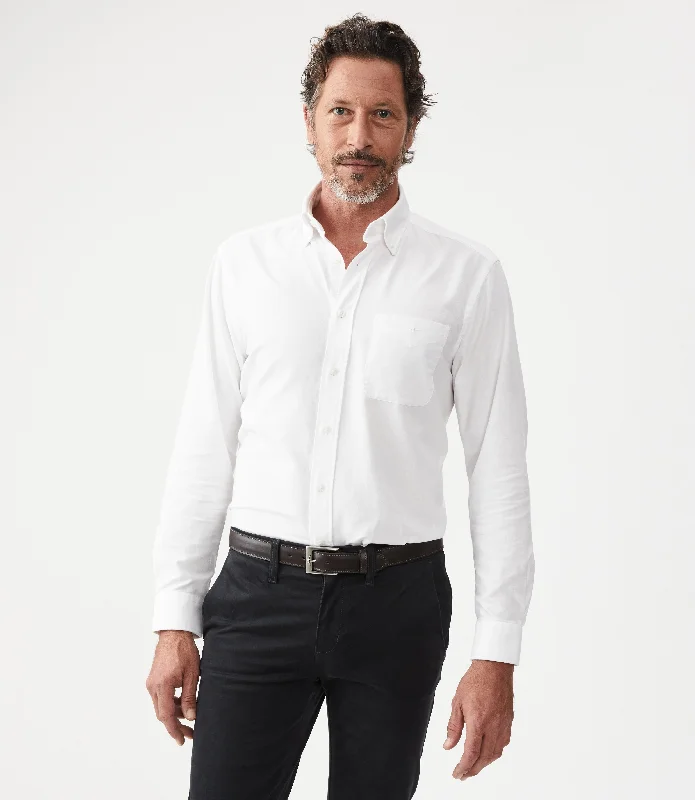 Collins Button Down - White