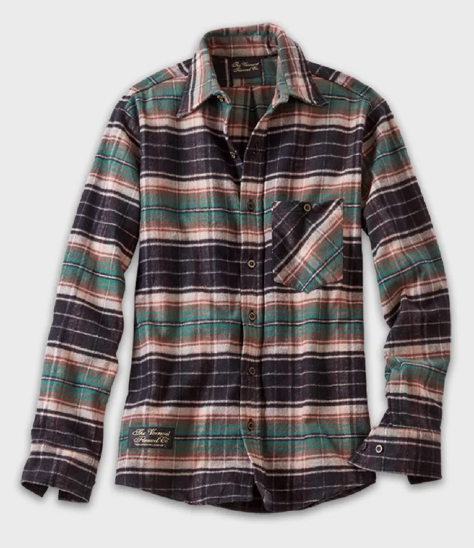 Fitted Flannel Shirt - Earth