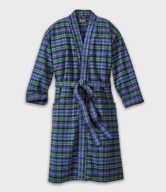 Flannel Robe - Black Watch