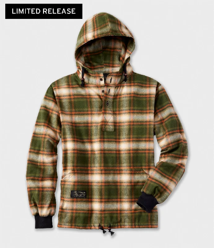 Hooded Flannel Pullover - Salmon River