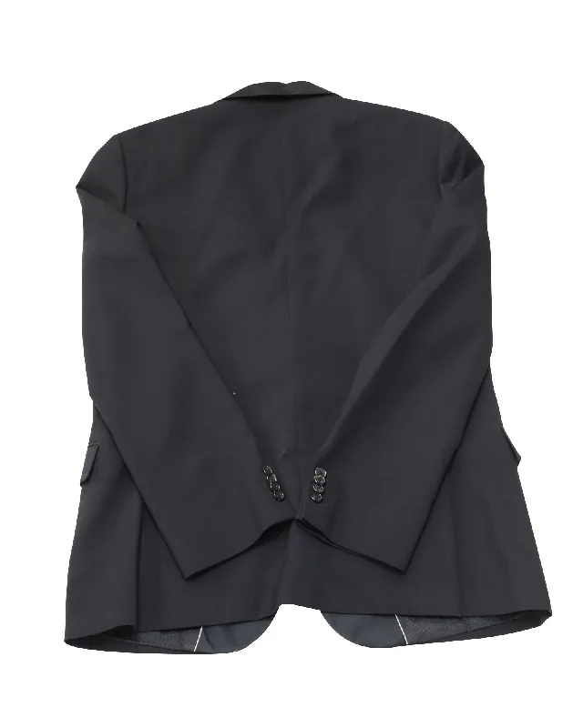 Hugo Boss Tuxedo Jacket in Black Virgin Wool