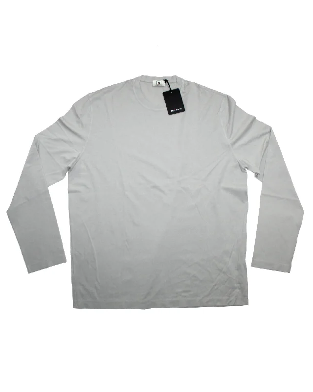 Kired Kiton Longsleeve T-Shirt Gray Crêpe Cotton M SALE