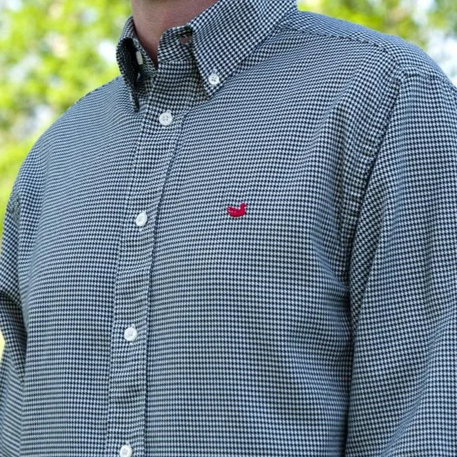 Black Houndstooth with Red Duck