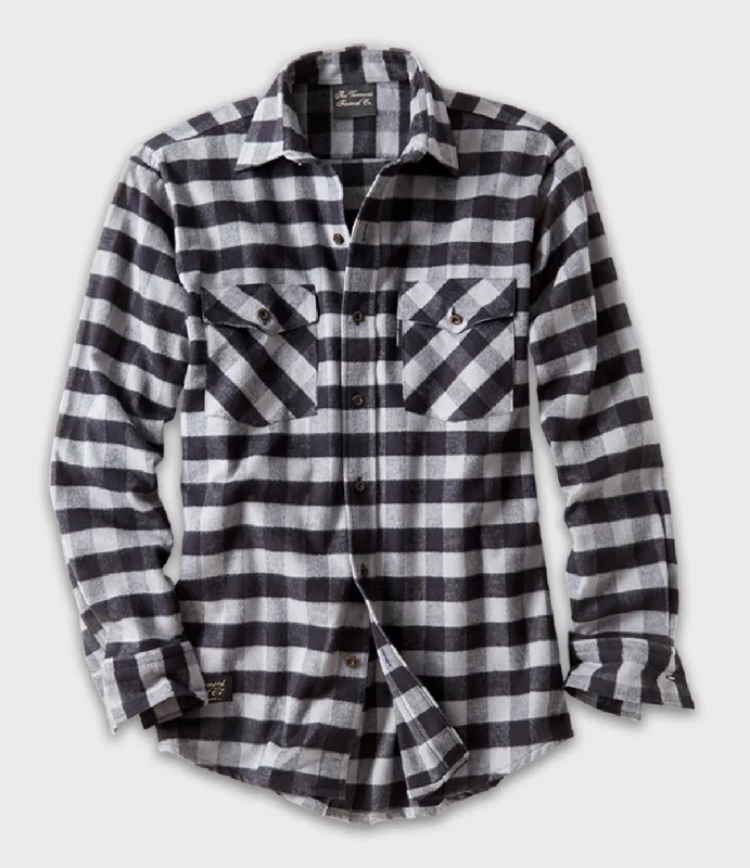 Men's Classic Flannel Shirt - Gray Buffalo