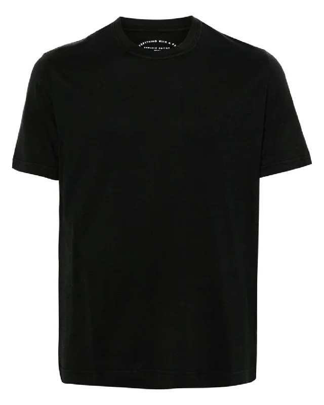 Solid Black Jersey Shirt