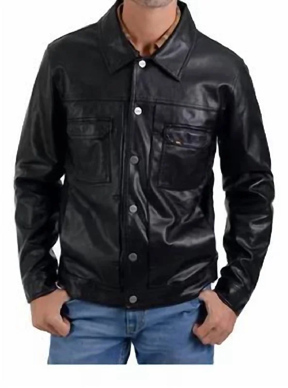 Trucker Jacket In Black