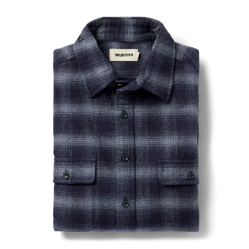 The Yosemite Shirt in Navy Shadow Plaid