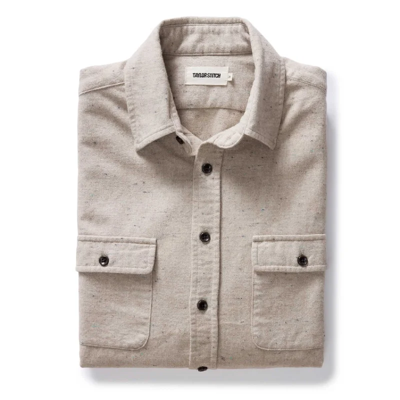 The Yosemite Shirt in Oat Donegal