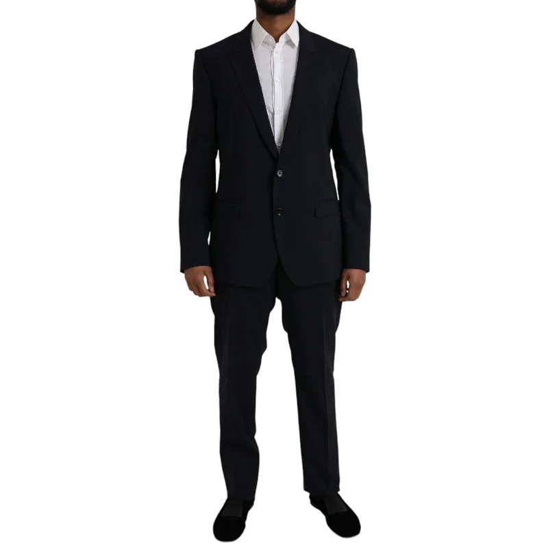 Dolce & Gabbana blue MARTINI Wool Formal 2 Piece Men's Suit