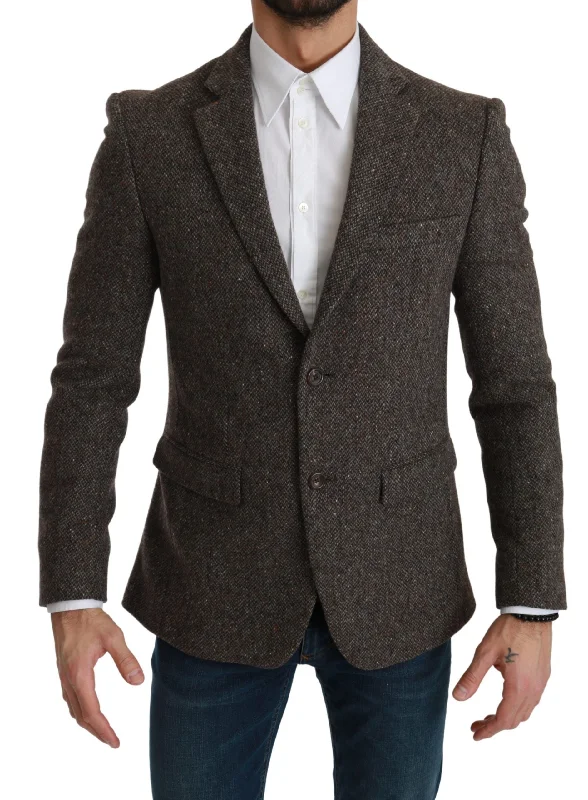 Dolce & Gabbana Elegant  Slim Fit Wool Blend Men's Blazer