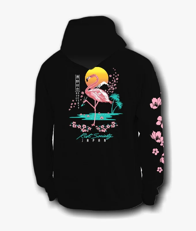 Flamingo Blossom 2.0 Mens Hoodie