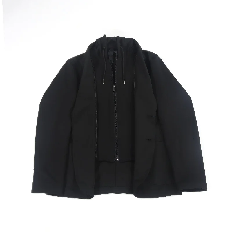 Leo Black Hooded Sportcoat