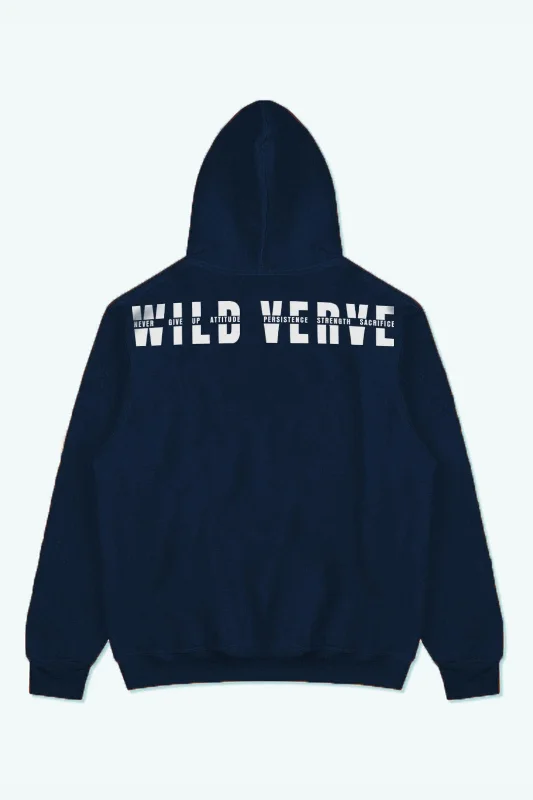 MOTIVATION IS TEMPORARY HOODIE (Navy Blue)