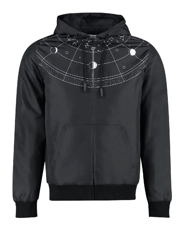 Semi Circle Nylon Pad Hoodie