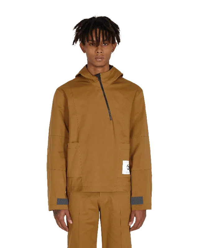 Diagonal Yuma Anorak Brown