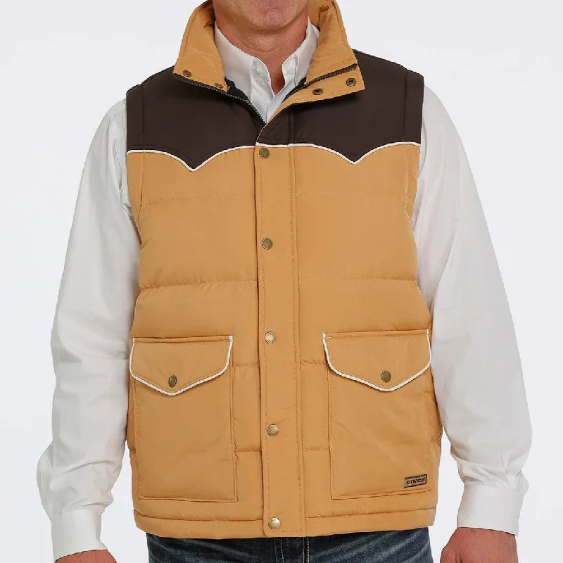 Cinch Men’s Gold Quilted Vest