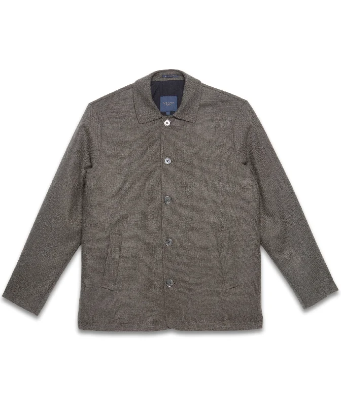 Guide London Sage Wool-Blend Jacket