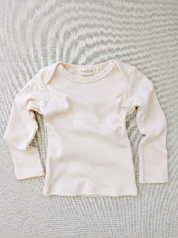 organic cotton lap tee - blush