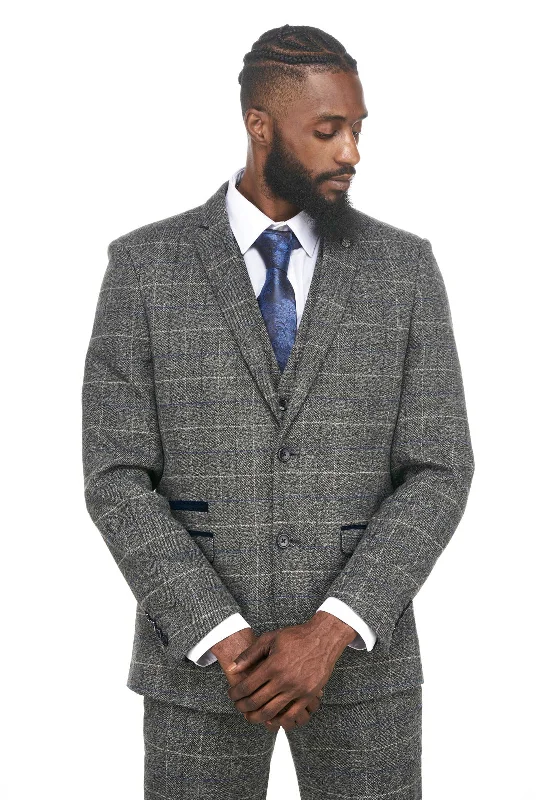 Scott Grey Check Tweed Blazer | Check Blazer | Office Wear