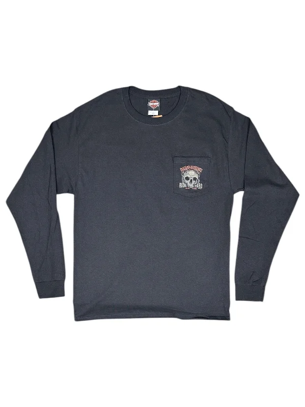 Skull Hard Long Sleeve Pocket Tee