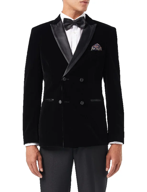 SMITH - TUXEDO VELVET DOUBLE BREASTED BLAZER