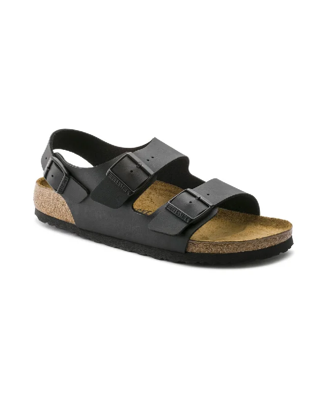 Men's sandals with a padded heelMen's sandals with a padded heelBIRKENSTOCK MILANO REGULAR FIT IN BLACK Men's sandals with a padded heelMen's sandals with a padded heelBIRKENSTOCK MILANO REGULAR FIT IN BLACK
