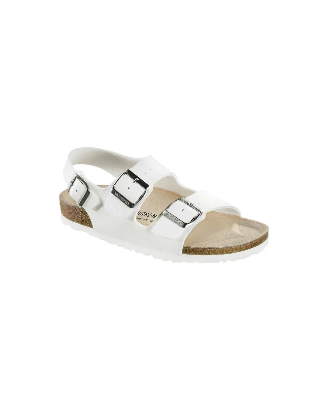Men's sandals with a wide strap for supportMen's sandals with a wide strap for supportBIRKENSTOCK MILANO NARROW FIT IN WHITE Men's sandals with a wide strap for supportMen's sandals with a wide strap for supportBIRKENSTOCK MILANO NARROW FIT IN WHITE