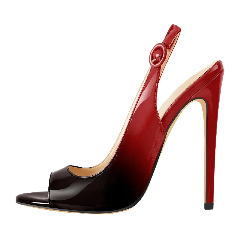 Men's sandals with a pointed toe for a stylish lookMen's sandals with a pointed toe for a stylish lookBlack Red Gradient Open Toe High Heels Slingback Sandals Men's sandals with a pointed toe for a stylish lookMen's sandals with a pointed toe for a stylish lookBlack Red Gradient Open Toe High Heels Slingback Sandals