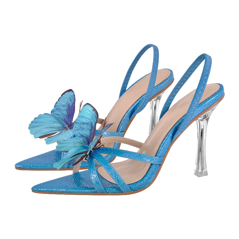 Flip - flop style men's sandals for beach wearFlip - flop style men's sandals for beach wearButterfly Pointed Toe Clear Heel Slingback Sandals Flip - flop style men's sandals for beach wearFlip - flop style men's sandals for beach wearButterfly Pointed Toe Clear Heel Slingback Sandals