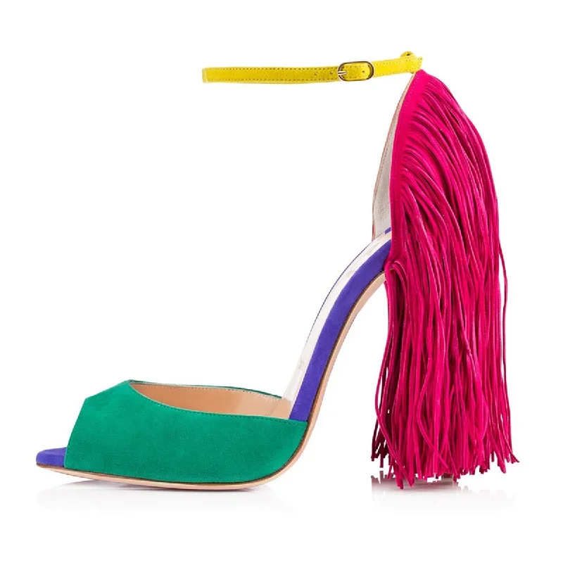 Men's sandals with a padded heelMen's sandals with a padded heelFringe Decoration Peep Toe High Heel Sandals Men's sandals with a padded heelMen's sandals with a padded heelFringe Decoration Peep Toe High Heel Sandals