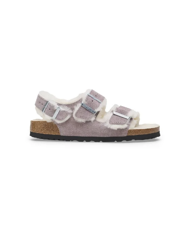 Men's sandals with a stretchy strap for a better fitMen's sandals with a stretchy strap for a better fitBIRKENSTOCK MILANO SHEARLING SUEDE LEATHER IN FADED PURPLE Men's sandals with a stretchy strap for a better fitMen's sandals with a stretchy strap for a better fitBIRKENSTOCK MILANO SHEARLING SUEDE LEATHER IN FADED PURPLE
