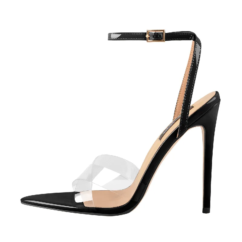 Men's sandals with a decorative buckle or charmMen's sandals with a decorative buckle or charmClear Cross Band Open Toe High Heel Sandals Men's sandals with a decorative buckle or charmMen's sandals with a decorative buckle or charmClear Cross Band Open Toe High Heel Sandals