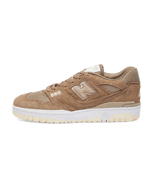 Men's basketball sneakers with ankle support550 - Mushroom / White