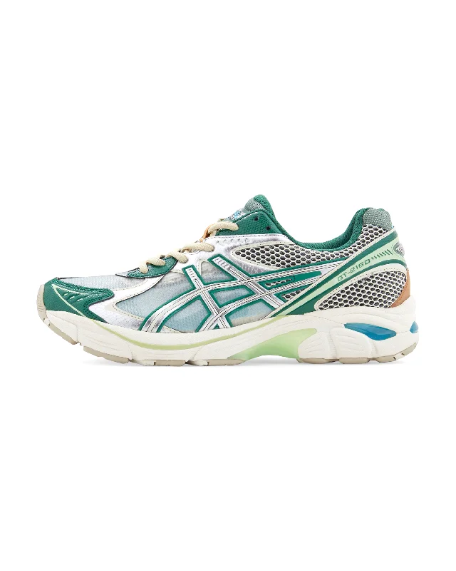 Men's high - top leather sneakers with a zip - up sideAbove The Clouds GT-2160 - Cream / Shamrock Green Men's high - top leather sneakers with a zip - up sideAbove The Clouds GT-2160 - Cream / Shamrock Green