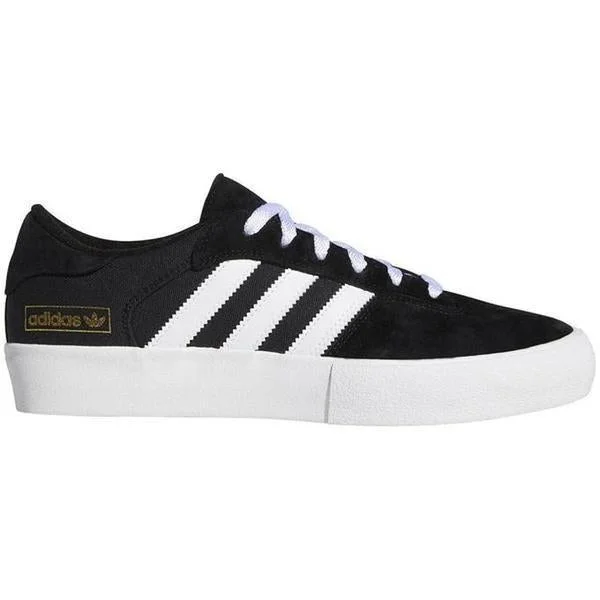Men's high - top leather sneakers with a zip - up sideAdidas Matchbreak Super Core Black - Running White - Metallic Gold Men's high - top leather sneakers with a zip - up sideAdidas Matchbreak Super Core Black - Running White - Metallic Gold