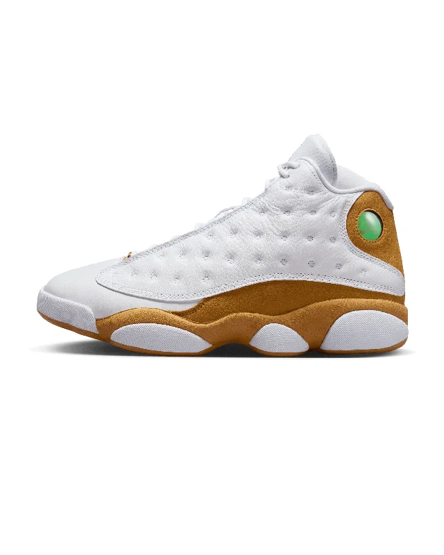 Men's black canvas sneakers with a red soleAir Jordan 13 Retro - White / Wheat