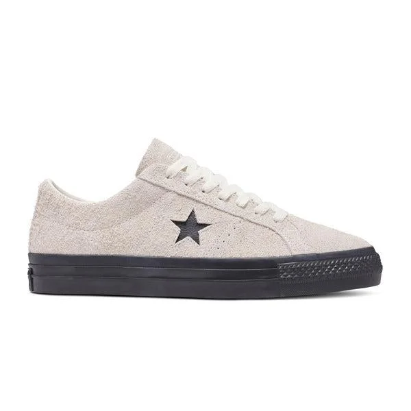 Men's casual leather sneakers with a distressed finishConverse CONS One Star Pro Ox Vintage Suede Egret - Black Men's casual leather sneakers with a distressed finishConverse CONS One Star Pro Ox Vintage Suede Egret - Black