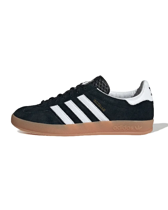 Men's track - and - field sneakers with a spike - compatible soleGazelle Indoor -  Black / Future White / Gum