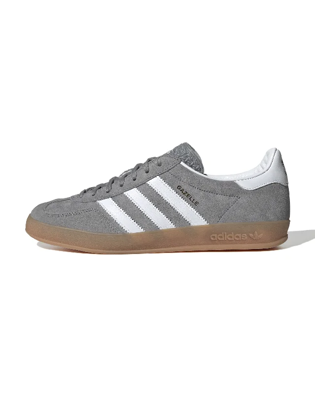 Men's affordable yet stylish sneakers for everyday wearGazelle Indoor - Grey / White / Gum Men's affordable yet stylish sneakers for everyday wearGazelle Indoor - Grey / White / Gum
