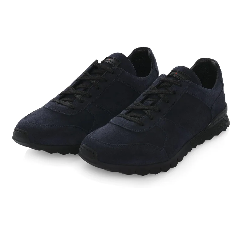 Men's classic - style sneakers with a modern twistLogo Leather Sneakers in Blue