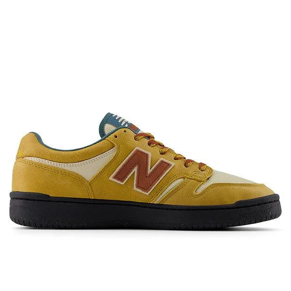 Men's low - profile tennis sneakers for a sleek lookNew Balance Numeric 480 "Trail Pack" NM480TRA Brown - Red Men's low - profile tennis sneakers for a sleek lookNew Balance Numeric 480 "Trail Pack" NM480TRA Brown - Red