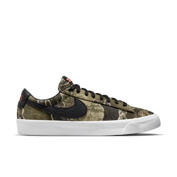 Men's leather - and - mesh combination sneakers for style and functionNike SB "Real Tree" Blazer Low Pro GT Premium Black - Safety Orange - Photon Dust Men's leather - and - mesh combination sneakers for style and functionNike SB "Real Tree" Blazer Low Pro GT Premium Black - Safety Orange - Photon Dust