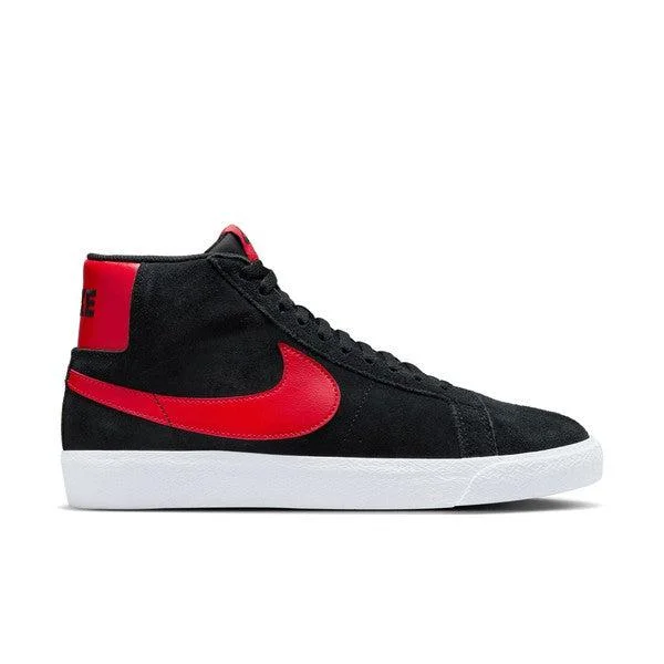 Men's lifestyle sneakers with a premium material constructionNike SB Zoom Blazer Mid Black - University Red - Black Men's lifestyle sneakers with a premium material constructionNike SB Zoom Blazer Mid Black - University Red - Black