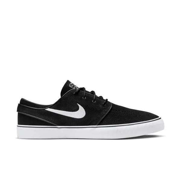 Men's casual leather sneakers with a distressed finishNike SB Zoom Janoski OG+ Black - White Men's casual leather sneakers with a distressed finishNike SB Zoom Janoski OG+ Black - White