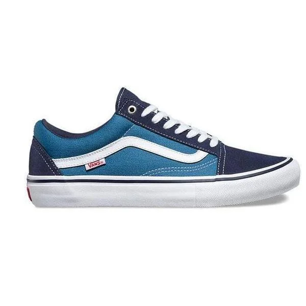 Men's hiking sneakers with a high - traction soleVans Old Skool Pro Navy - White